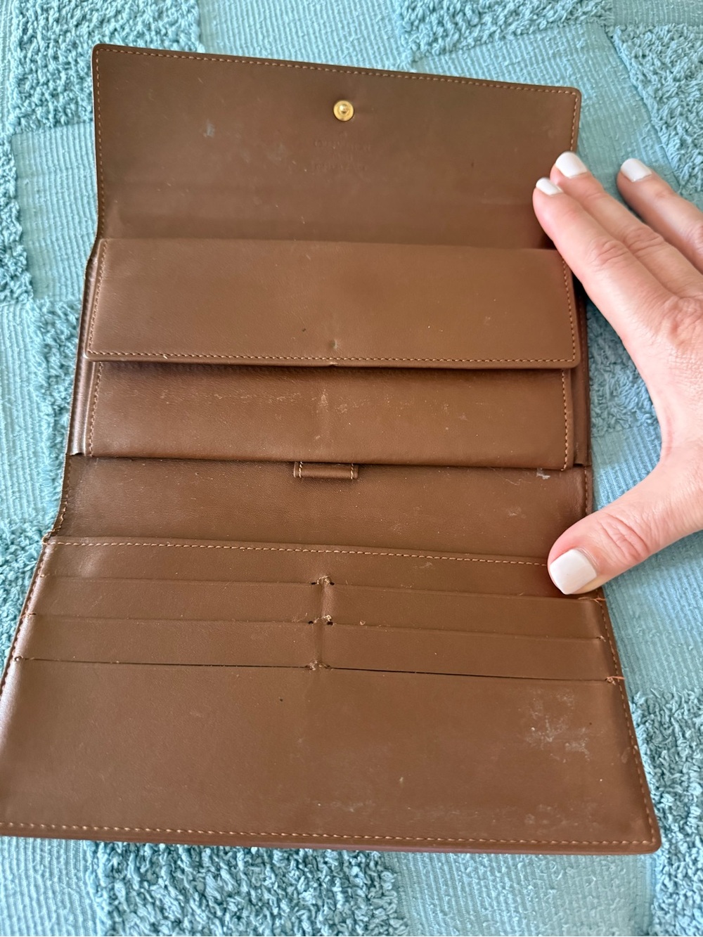 Louis Vuitton Monogram Vernis Brown Patent Snap Wallet - Picture 5 of 15